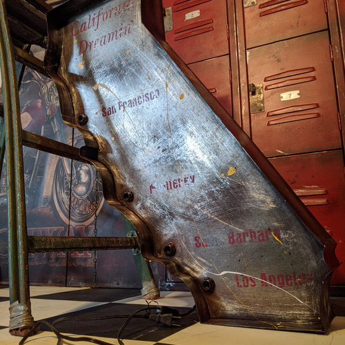 カリフォルニアスタイル/ CALIFORNIA電飾看板（メタルシルバー） 屋内  