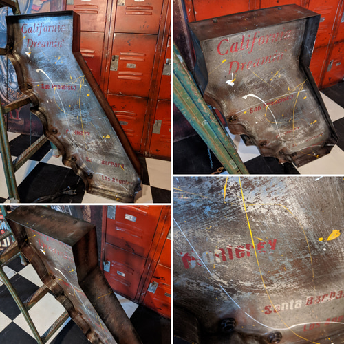 カリフォルニアスタイル/ CALIFORNIA電飾看板（メタルシルバー） 屋内  