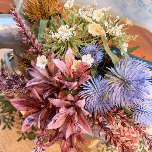 アンティークな部屋/ブロカント Brass 炭アイロン プランター/フラワー