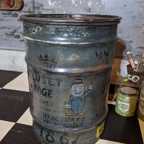 アメリカンヴィンテージ ドラム缶/ インダストリアル/ ストレージ  