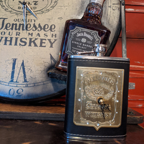 アメリカンヴィンテージな家/ JACK DANIEL 8oz スキットル/ ウイスキー