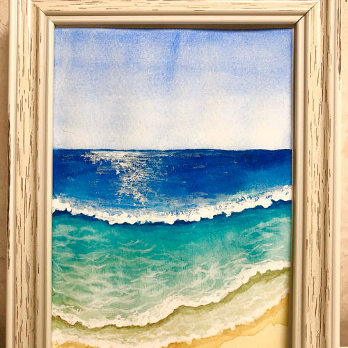 透明水彩画 原画【海】 絵画 Yuriart 通販 9137729|Creema 透明水彩画 原画【海】 絵画 Yuriart 通販 9137729|Creema