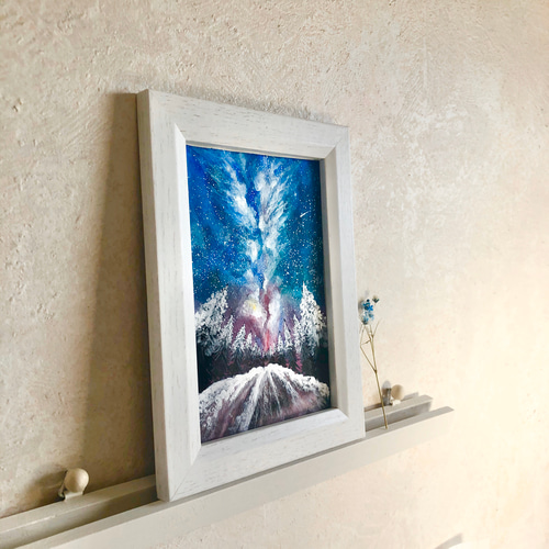 宝石箱の入り口】ハガキsize 額付 水彩画 アクリル画 原画 絵画
