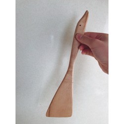 かわいい顔してタフで使える木べら『アヒルの水かき』(サクラ)【受注生産品】 3枚目の画像