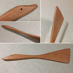 かわいい顔してタフで使える木べら『アヒルの水かき』(サクラ)【受注生産品】 4枚目の画像