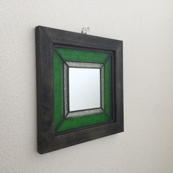 ステンドグラス　ミラー ❉「green」　 4枚目の画像