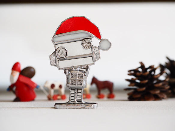 ❋creema限定❋「Santa」ロボットオブジェ　X’mas 2枚目の画像