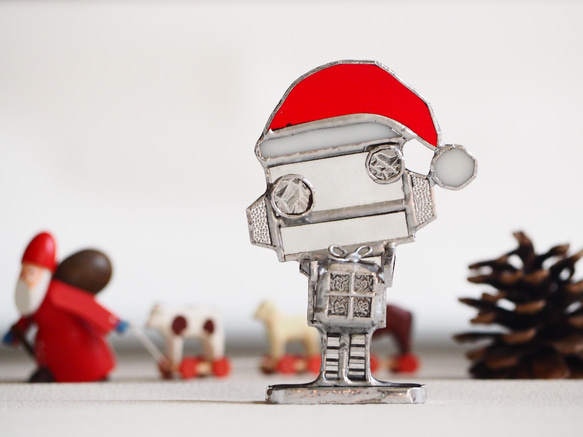 ❋creema限定❋「Santa」ロボットオブジェ　X’mas 1枚目の画像