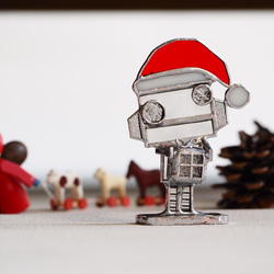 ❋creema限定❋「Santa」ロボットオブジェ　X’mas 3枚目の画像