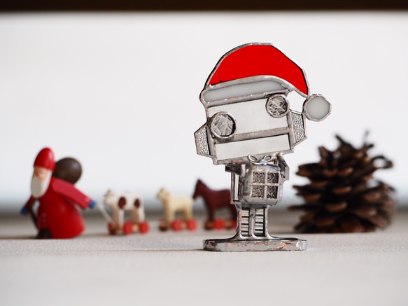 ❋creema限定❋「Santa」ロボットオブジェ　X’mas 3枚目の画像