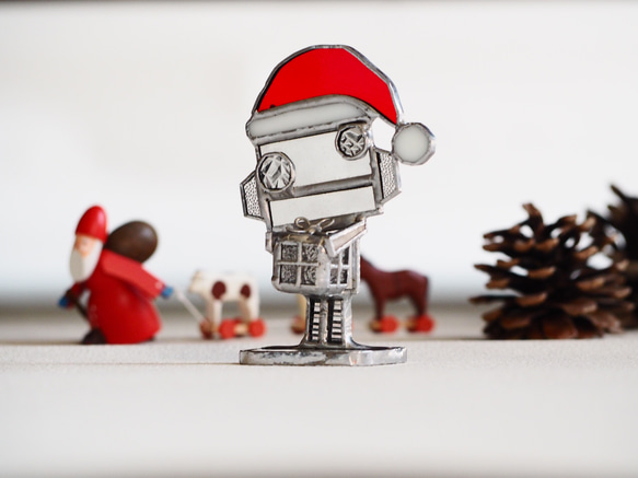 ❋creema限定❋「Santa」ロボットオブジェ　X’mas 4枚目の画像
