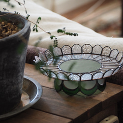 g⚘petal」❋ステンドグラス コンポート皿 中皿 tomori. 通販