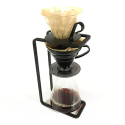 絕版台灣設計不鏽鋼咖啡手沖架-霧黑色,手沖咖啡,冰滴咖啡 第3張的照片