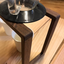 絕版-手工製-胡桃木45公分加高版手沖咖啡架 第2張的照片