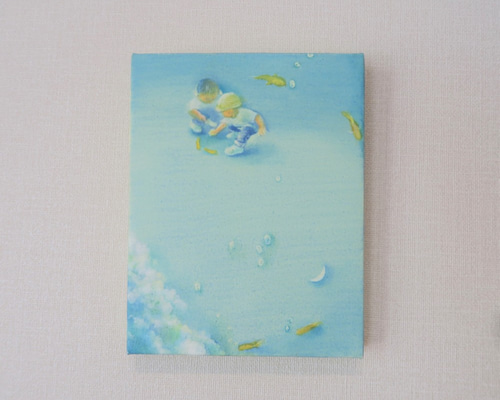 作家さん油彩画 キャンバス 展示中【油彩画家・イラストレーター：浜地彩】キャンバス