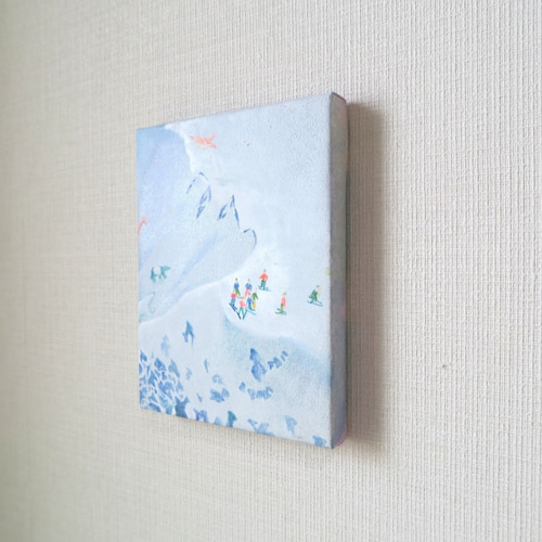 油彩キャンバスボード『残雪』 キャンバス 張りキャンバス キャンバスボード 画材 絵画 水彩画