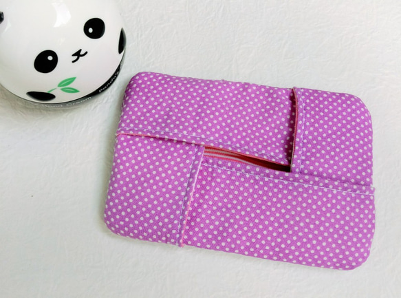 粉紫少女心面紙包/面紙袋/可雙面使用! 第5張的照片
