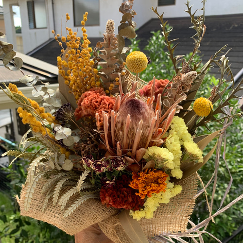 ドライフラワー⋆*❁*アンティークな感じのスワッグ ドライフラワー は