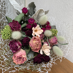 野ばらの実とヒバのクリスマススワッグ スワッグ はないろ工房blossom