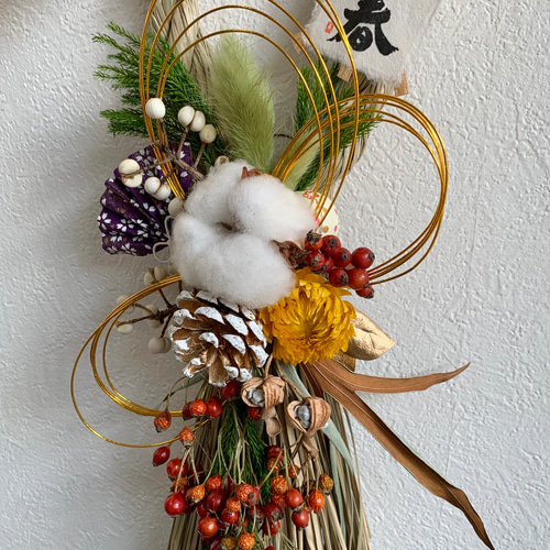 Coco様24しめ飾りしめ縄正月飾り ドライフラワー インテリア 雑貨 ガーデン Coco様24しめ飾りしめ縄正月飾り ドライフラワー インテリア 雑貨 ガーデン