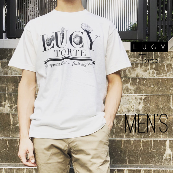 《Men’s》フルーツロゴ Tee【IVORY】 1枚目の画像