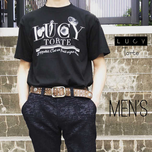 《Men’s》フルーツロゴ Tee【BLACK】 1枚目の画像