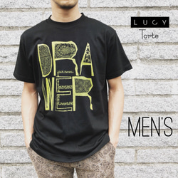 《Men’s》 DRAWER Tee【BLACK】 1枚目の画像