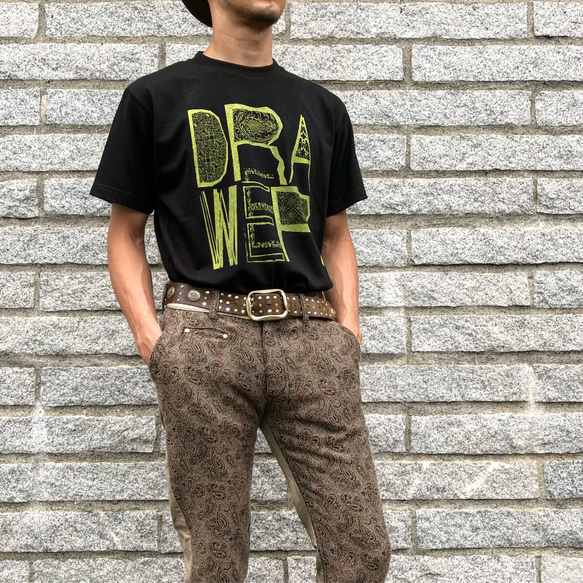 《Men’s》 DRAWER Tee【BLACK】 3枚目の画像