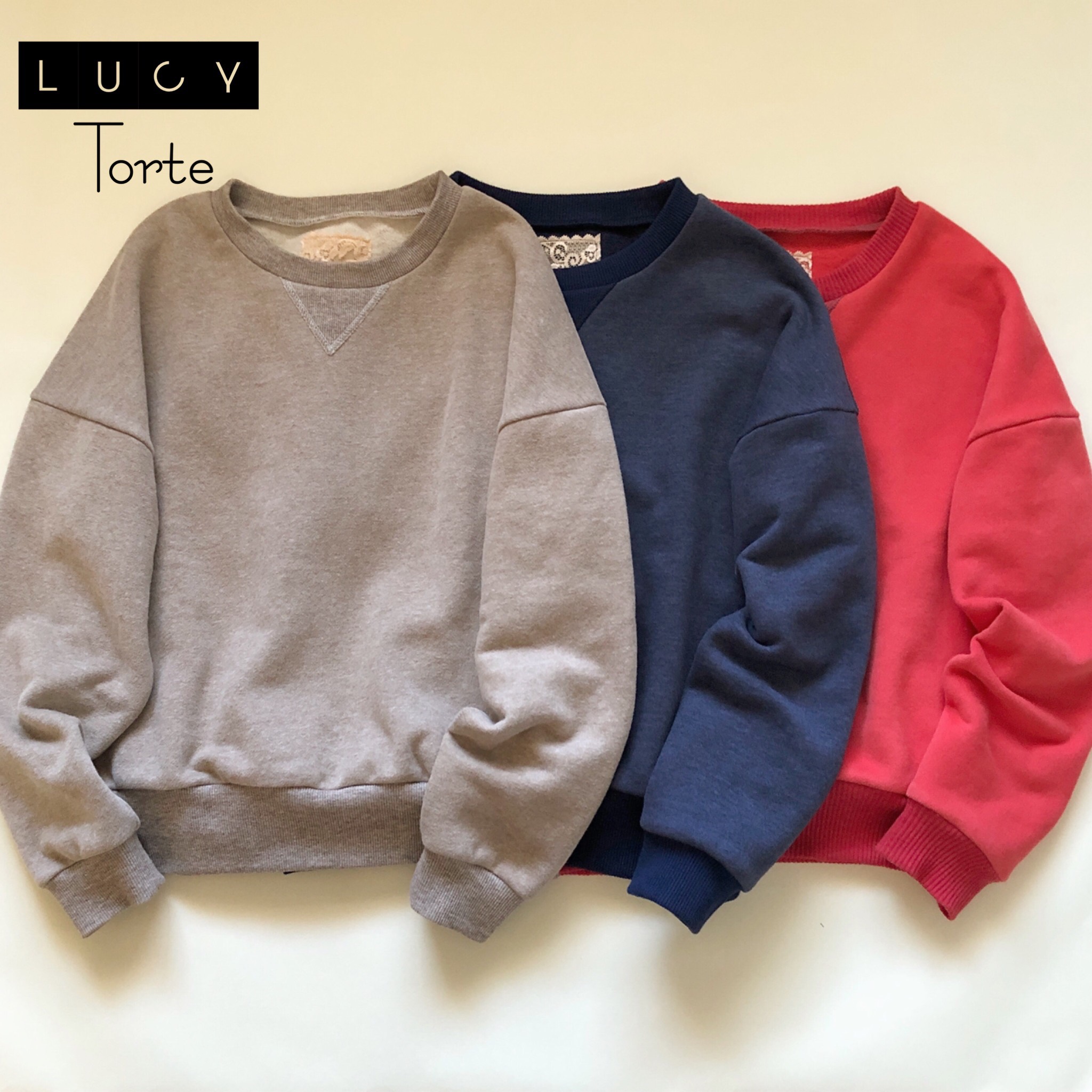 ドロップショルダースウェット【3colors】 6,536円