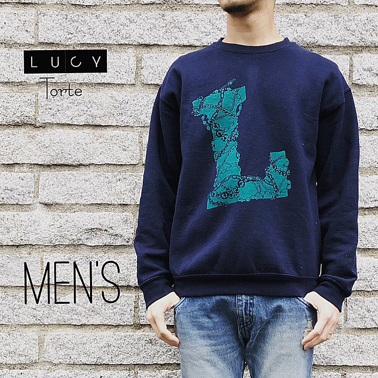 Lロゴ スウェット【NAVY】