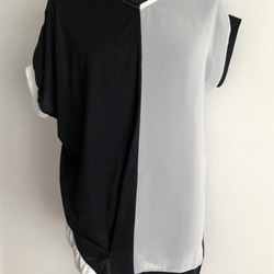 ‼️50%OFF SALE中‼️ バイカラー2way TOPS【MONO】 4枚目の画像