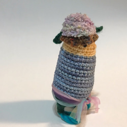 绣球, hydrangea on the top amigurumi from maallong (mlg0038) 第4張的照片