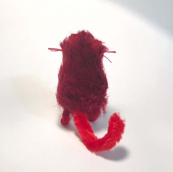 red long haired cat amigurumi (mlg0037) 第6張的照片