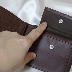 高品質なメンズな財布 二つ折り財布 3枚目の画像