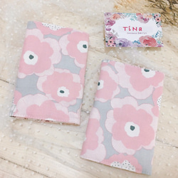韓製棉布揹巾口水巾/揹帶口水巾-北歐大粉花（花布任選） 第2張的照片