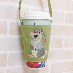ラブバッグライフ - 環境に優しい飲料バッグ/携帯用飲料カバー/フードバッグ/アイスタイラントカップセット。カスタム刺繍 3枚目の画像