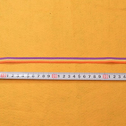 ３色ラインテープ　パープル×クリーム×オレンジ[pntop132-2] 2枚目の画像