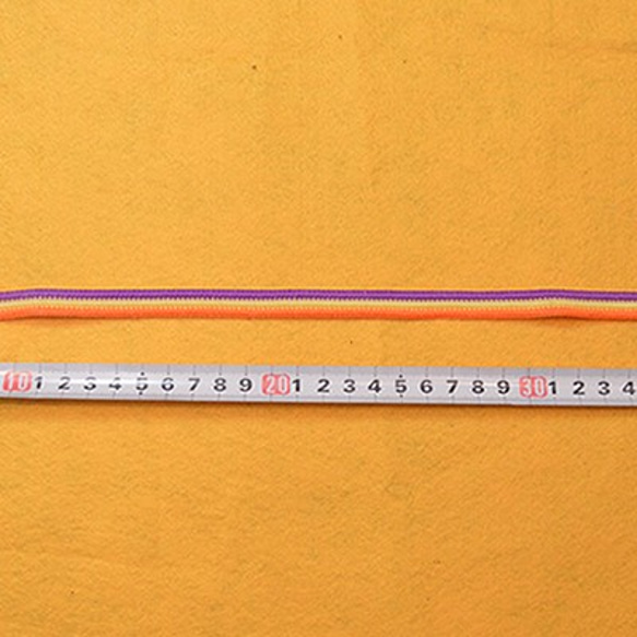 ３色ラインテープ　パープル×クリーム×オレンジ[pntop132-2] 2枚目の画像