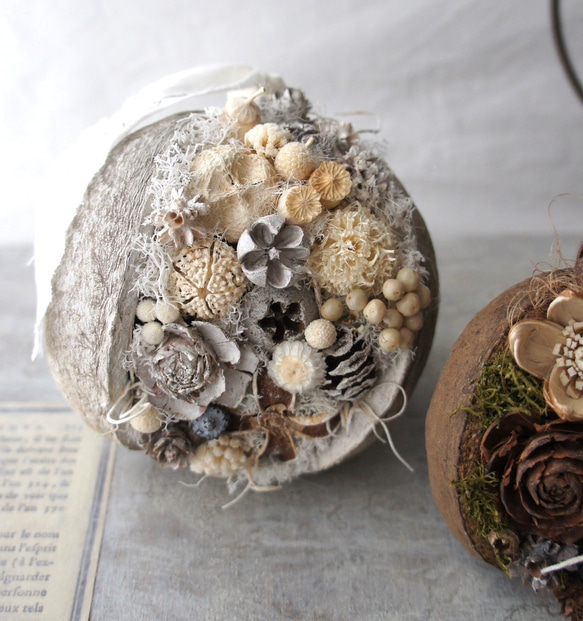 ブッダナッツ＊フラワーアレンジメント〜ナチュラルアンティーク〜＊