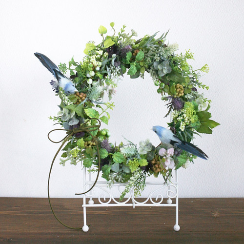 鳥と過ごすほっこりおうち時間♪幸せの青い鳥とグリーンたっぷりの  