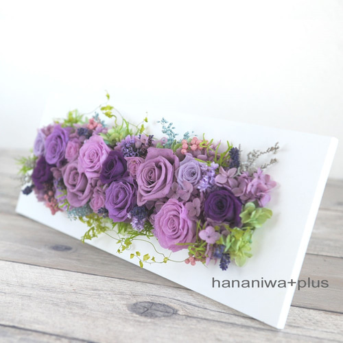 ギフトケース入り》ラベンダー香るプリザーブドフラワー・フレーム