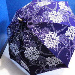 【再販します！】浴衣から生まれた日傘　紫陽花や 腕けだるげに恋のこゑ 4枚目の画像