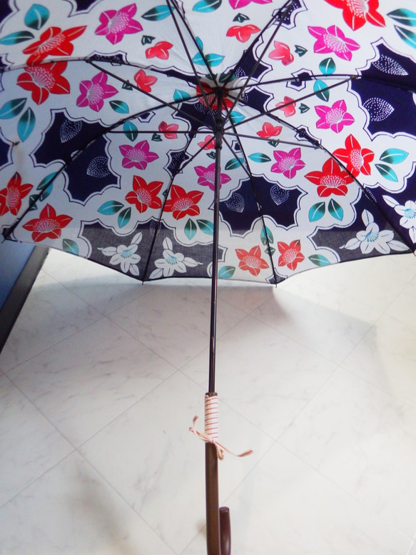 浴衣から生まれた日傘　ツツジ花の想い 4枚目の画像