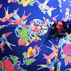 着物から生まれた日傘　紅型染め・琉球の風　限定品 2枚目の画像