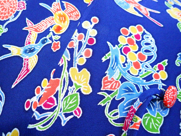 着物から生まれた日傘　紅型染め・琉球の風　限定品 6枚目の画像