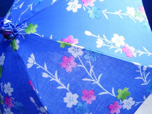 浴衣から生まれた日傘　みどりごの ひつぱるしだれ桜かな【予告・期間限定セール開催いたします！】 3枚目の画像