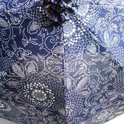浴衣から生まれた日傘　ひととせは かりそめならず藍浴衣《限定品・桜骨》 2枚目の画像