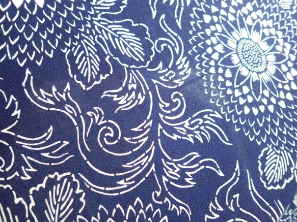 浴衣から生まれた日傘　ひととせは かりそめならず藍浴衣《限定品・桜骨》 6枚目の画像