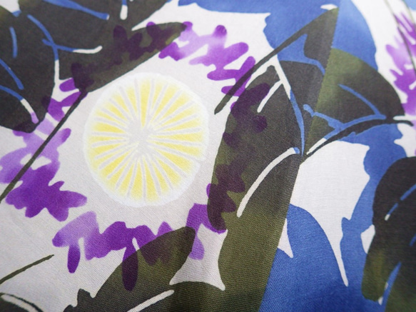 【期間限定サマーセール開催のお知らせ】浴衣から生まれた日傘　向日葵の 大声で立つ枯れて尚 7枚目の画像