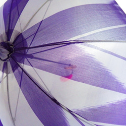 浴衣から生まれた日傘　飄々と 生きるがよろし紫木蓮【最後の限定品】 4枚目の画像